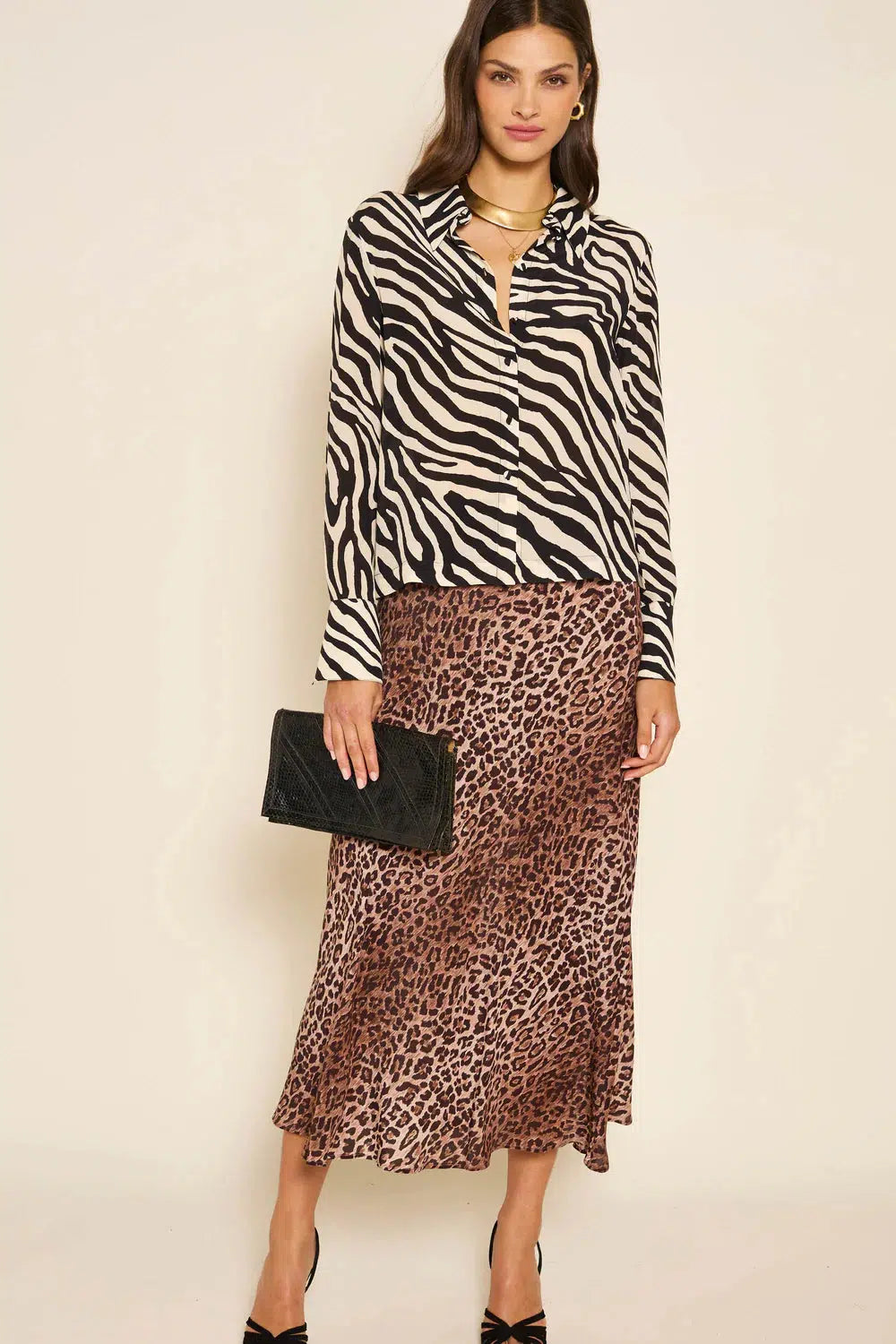 Havan Top - Zebra Black-Top-Rixo-Debs Boutique