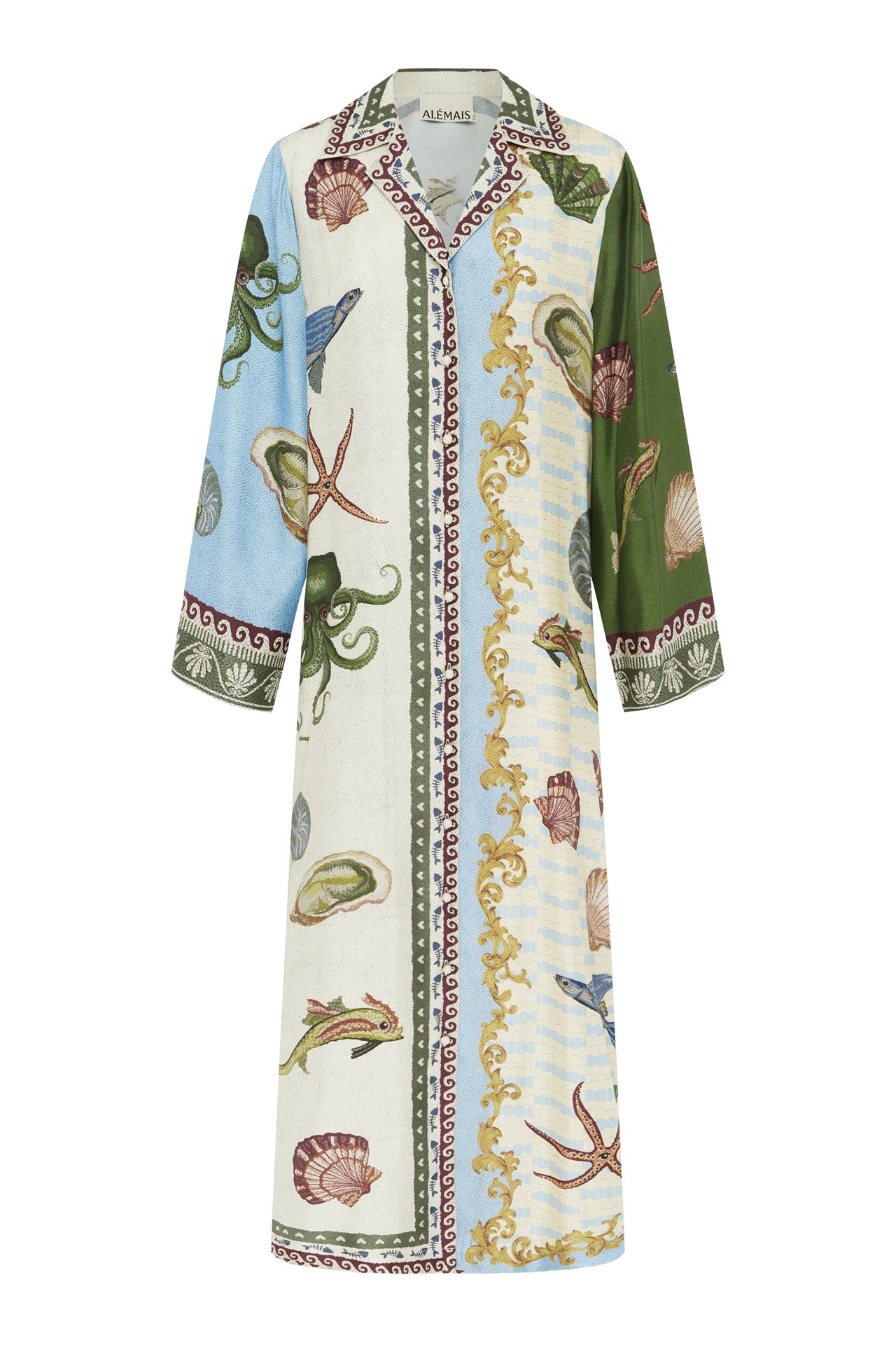 BATH HOUSE SILK SHIRTDRESS-Dress-Alemais-Debs Boutique