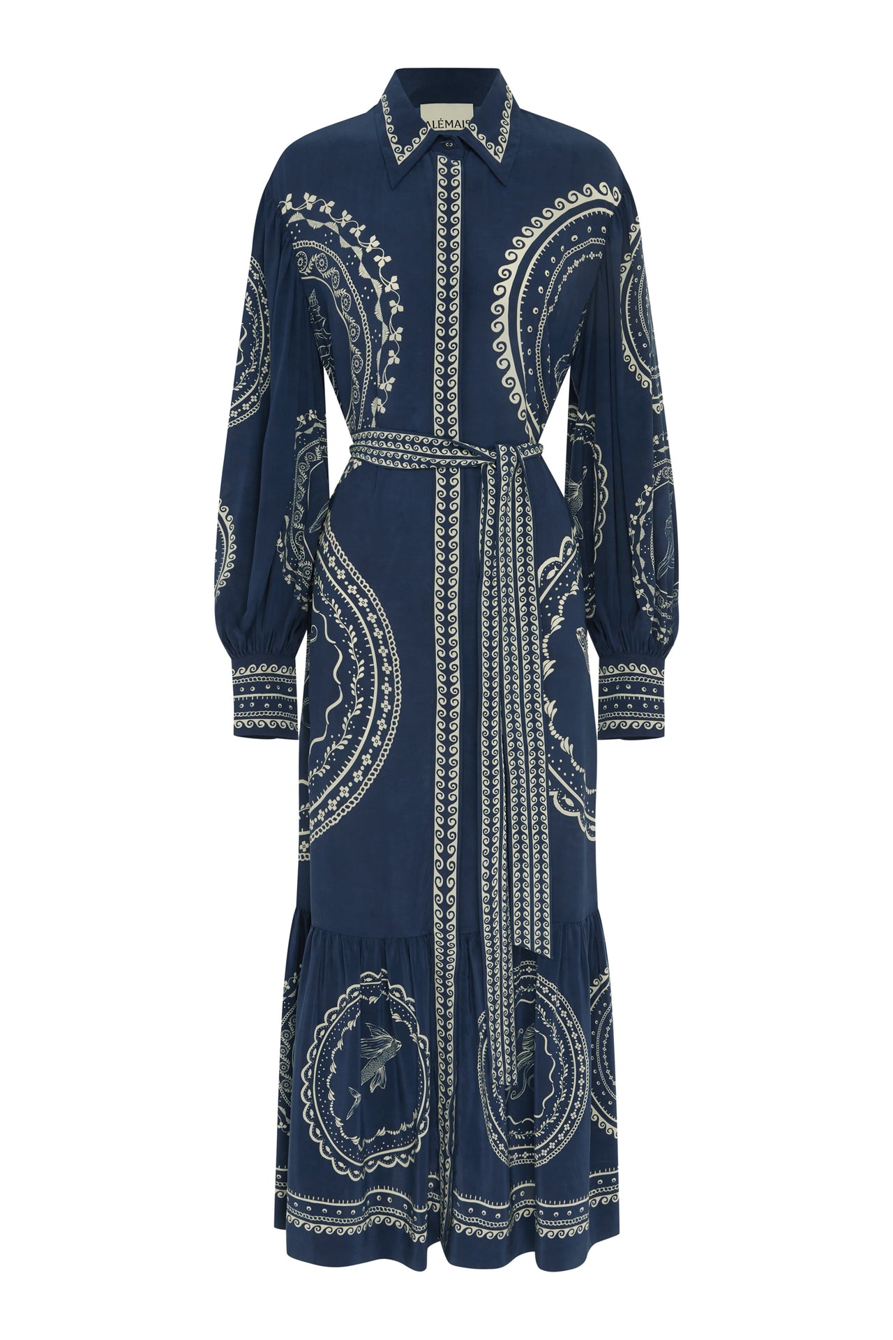 OCEANE SILK SHIRTDRESS-Dress-Alemais-Debs Boutique