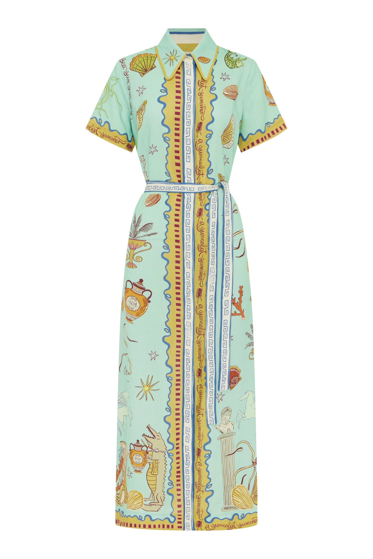 SURREALIST SUMMER SHIRTDRESS-Dress-Alemais-Debs Boutique