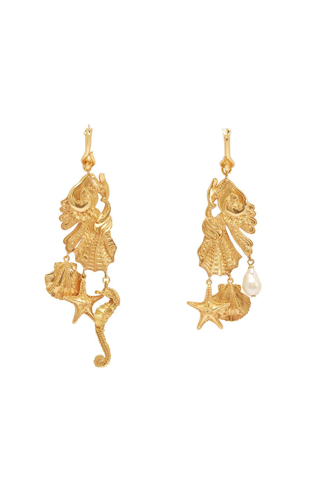 CURIO SEA CHARM EARRINGS-EARRINGS-ALEMAIS-Debs Boutique