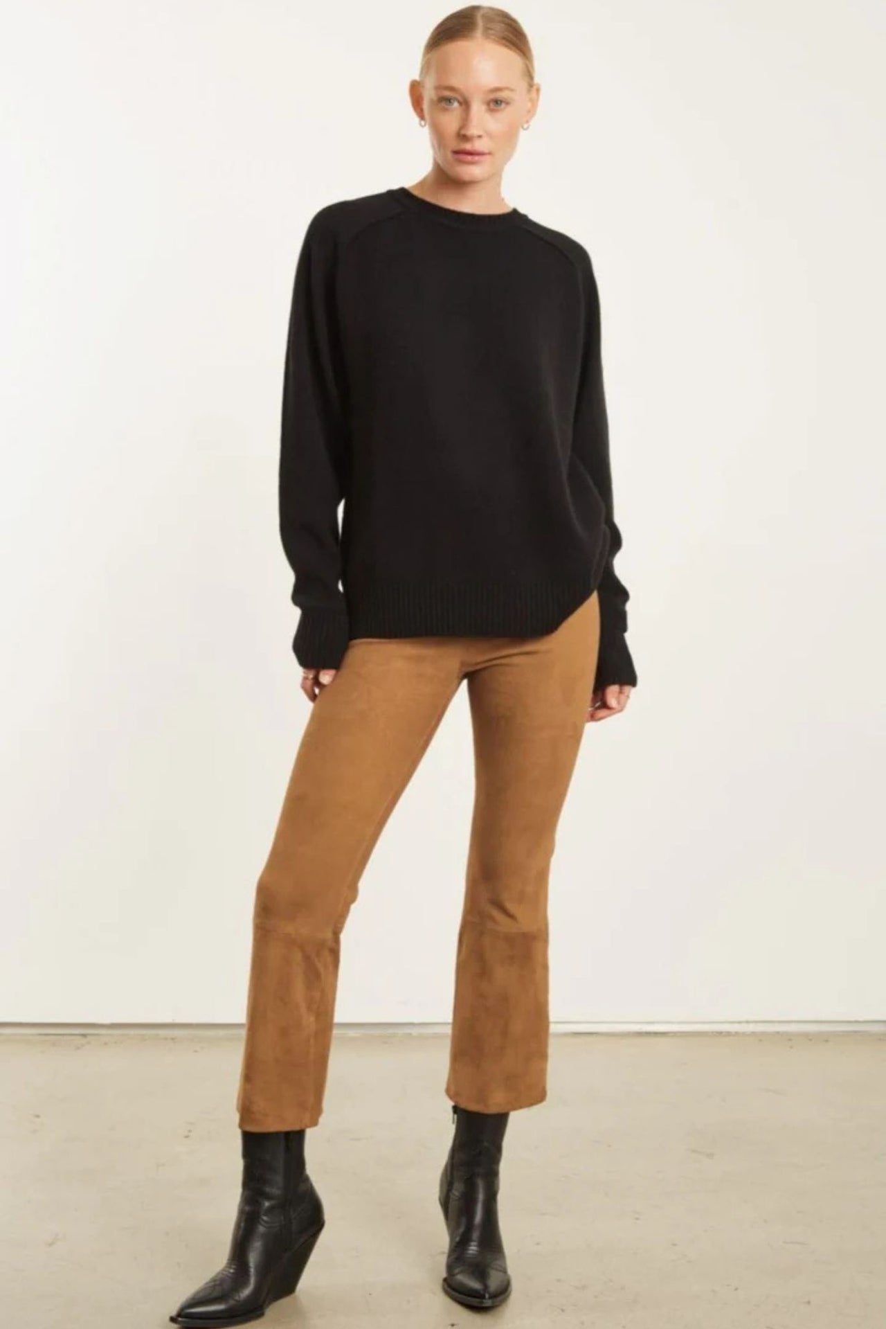 Cashmere Classic Crew Sweater-Sweater-SPRWMN-Debs Boutique