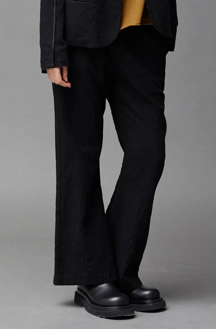 Herringbone Cotton Flare Pant-Pant-Kristensen du Nord-Debs Boutique