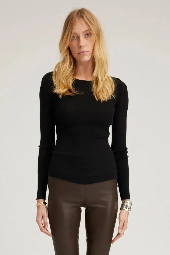 LS Cashmere Baby Tee-Top-SPRWMN-Debs Boutique