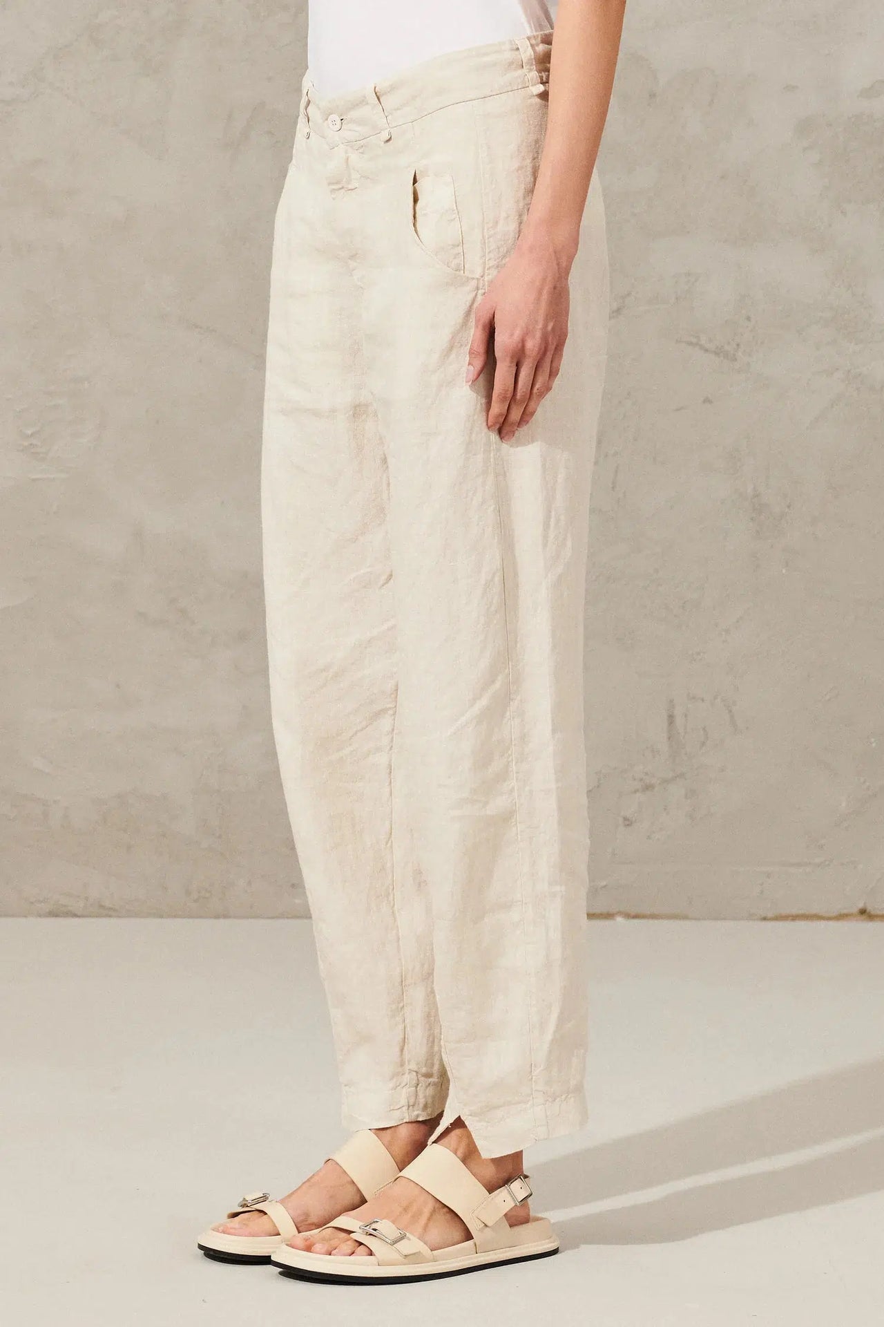 Linen Signature Pant Ivory-Pant-Transit par Such-Debs Boutique