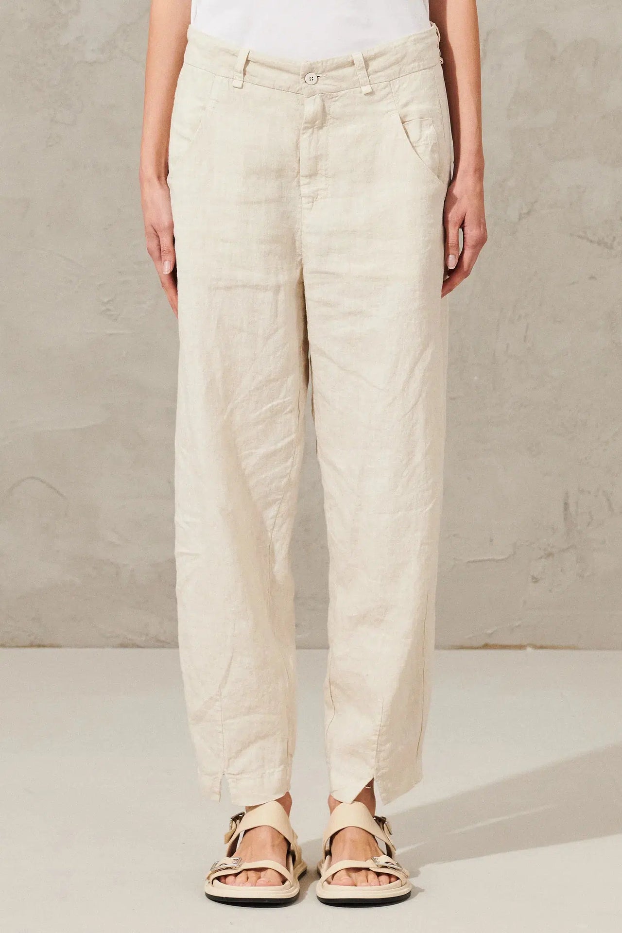 Linen Signature Pant Ivory-Pant-Transit par Such-Debs Boutique