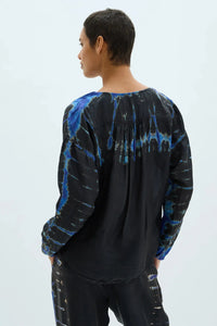 Thumbnail for Shibori Poet Blouse-Tops-Raquel Allegra-Debs Boutique