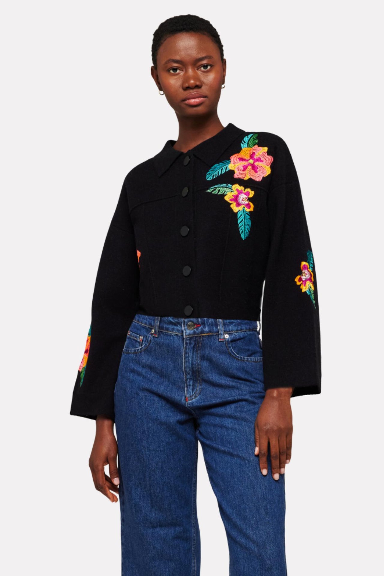 Tropical Embroidery Jacket-Jackets-Brodie-Debs Boutique