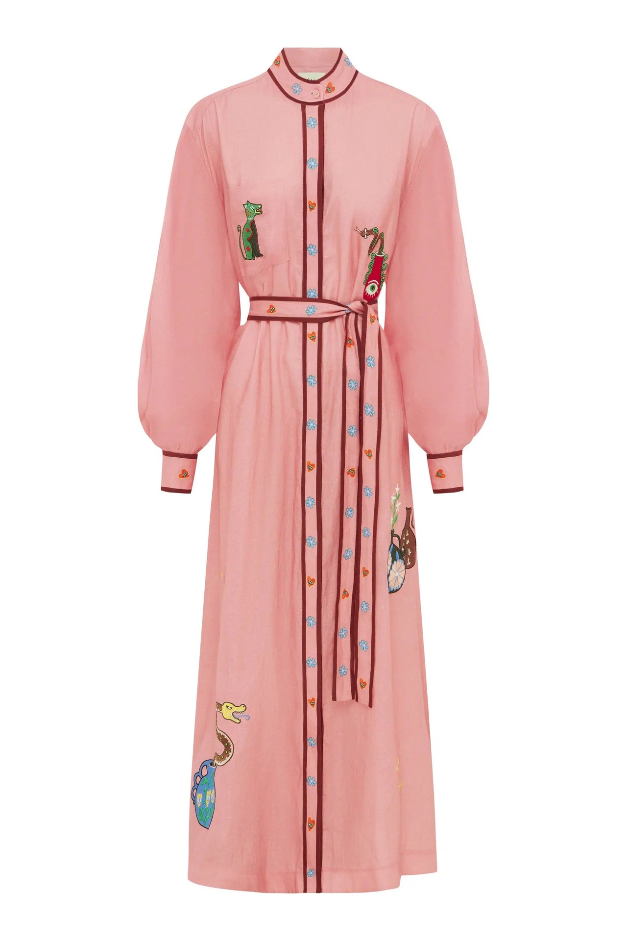 TIMMY EMBROIDERED SHIRTDRESS-SHIRTDRESS-ALEMAIS-Debs Boutique